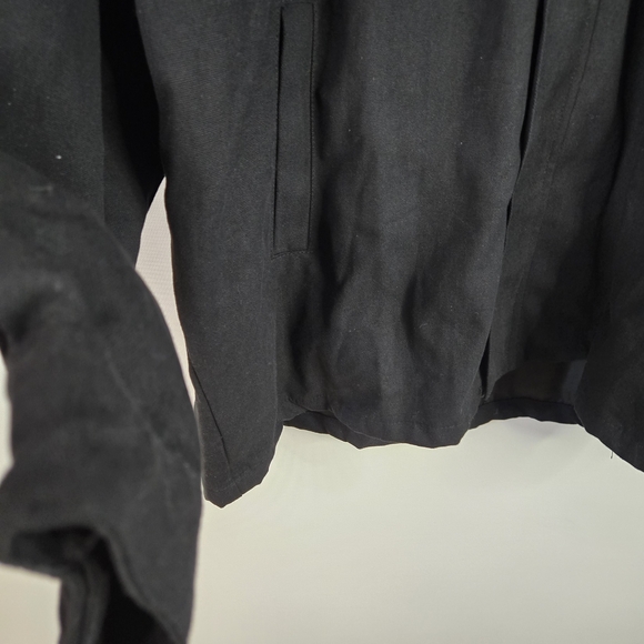 NIEPCE Inc Size 3XL Men's Black 100% Cotton Hooded Jacket With Side Pockets - Picture 13 of 15